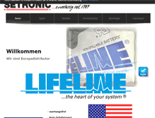 Tablet Screenshot of lifeline-batterien.de